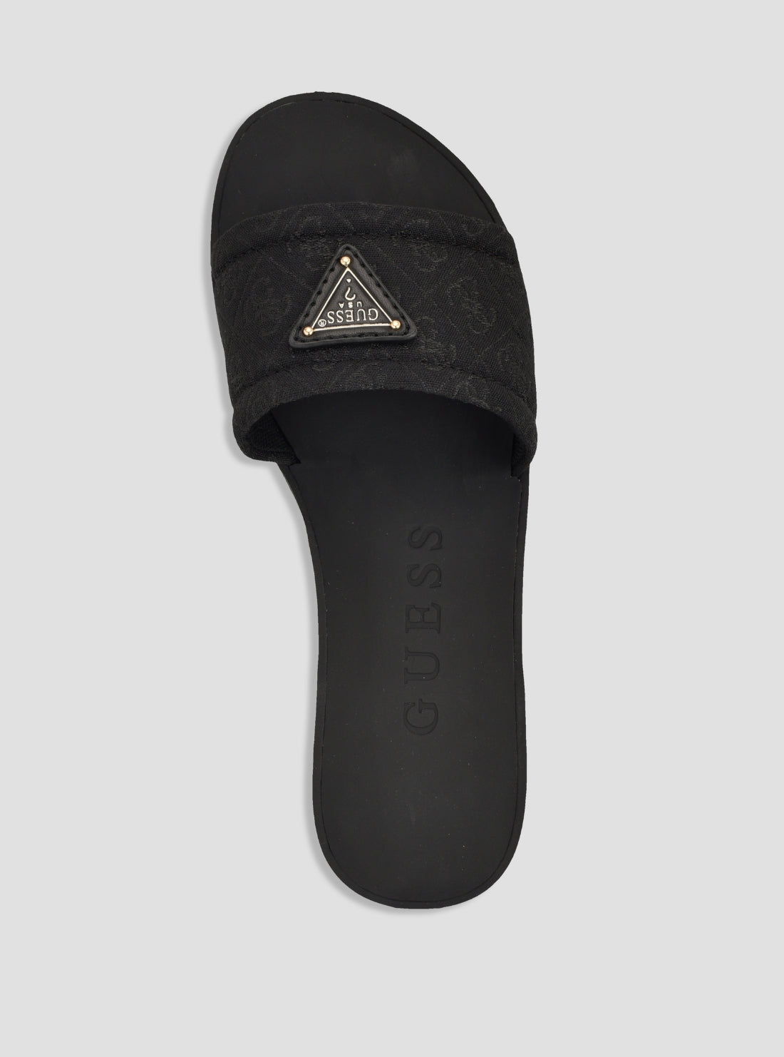 GUESS Womens Black Elysone Sandals ELYSONE Top View