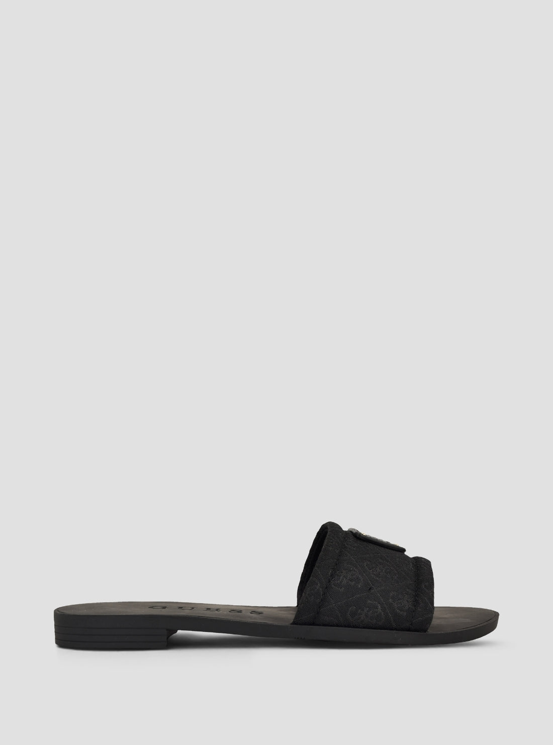 GUESS Womens Black Elysone Sandals ELYSONE Side View2