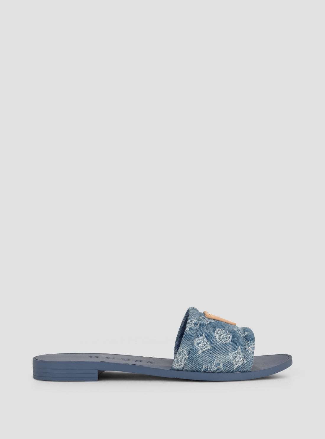 GUESS Womens Medium Blue Elysone Sandals ELYSONE Side View2
