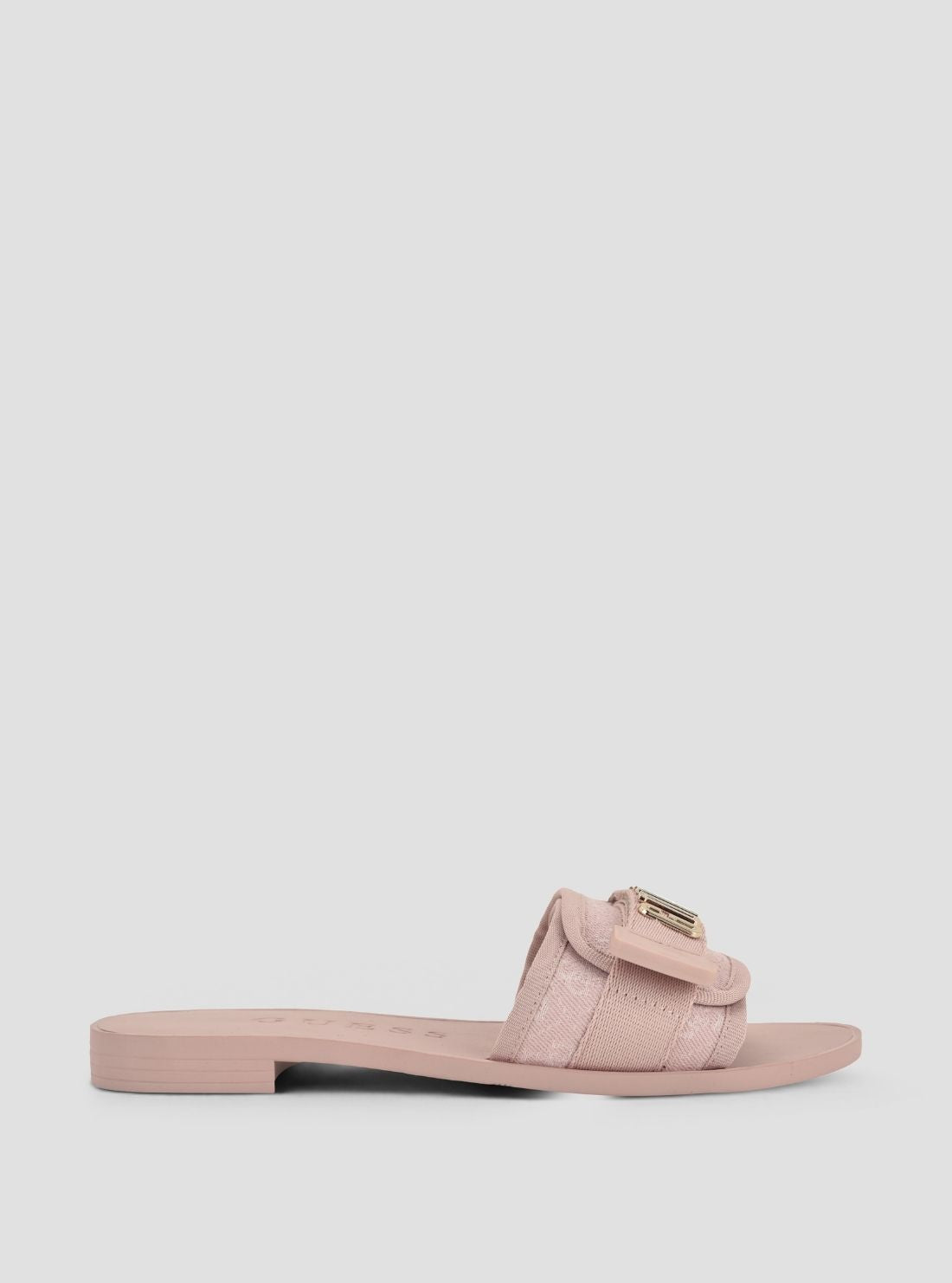 GUESS Womens Pink Elyze Flat Sandals ELYZE3 Side View2