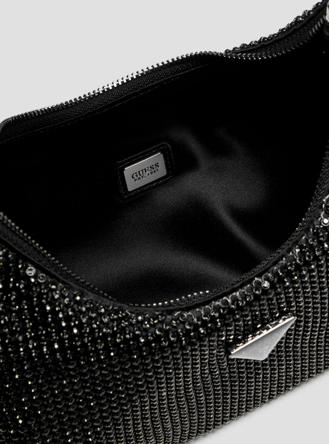 GUESS Womens Black Jewels Wristlet Shoulder Bag EM224872 Detail View2