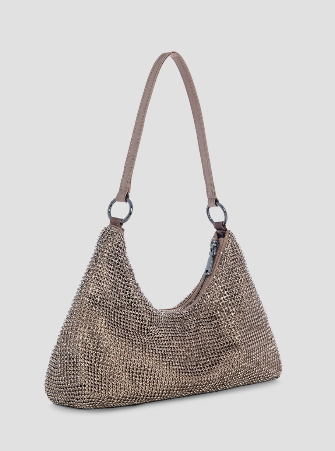 GUESS Womens Pewter Jewels Wristlet Shoulder Bag EM224872 back View