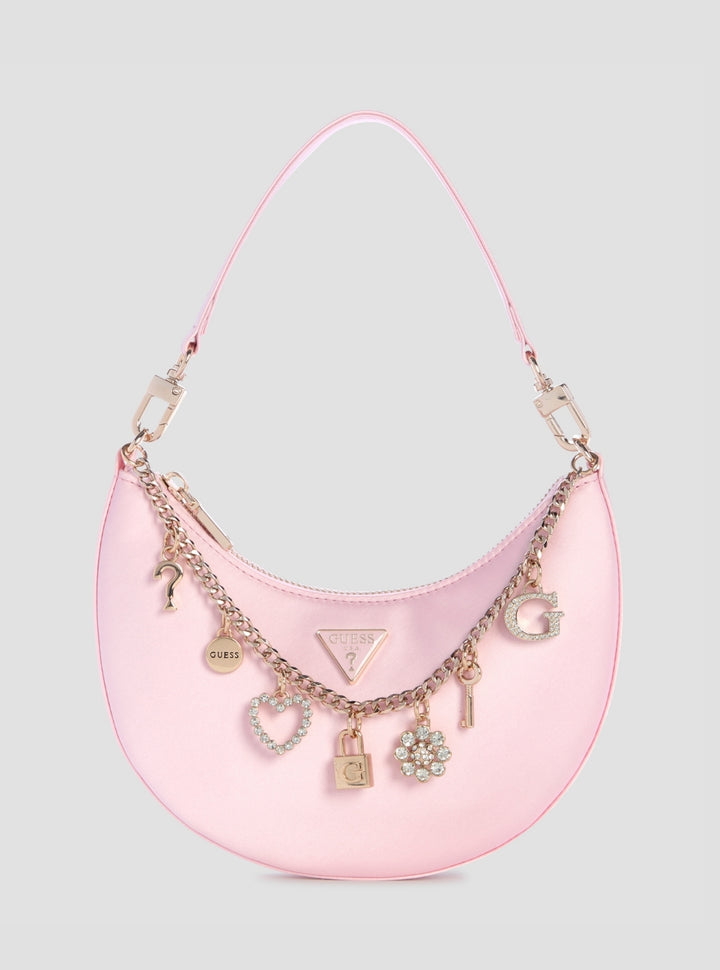 GUESS Womens Pink Tasmin Mini Shoulder Bag ES993172 Front View