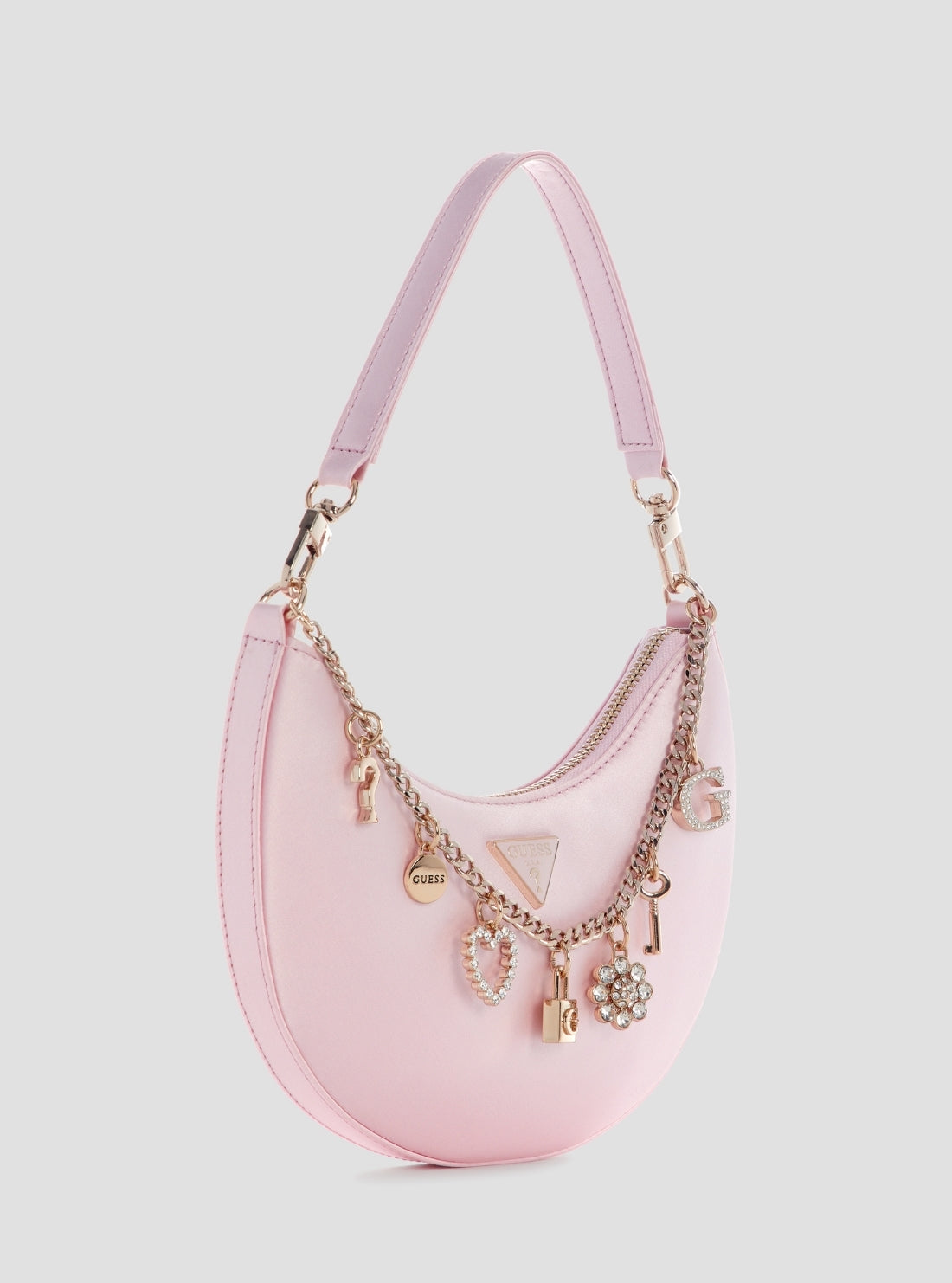 GUESS Womens Pink Tasmin Mini Shoulder Bag ES993172 Side View