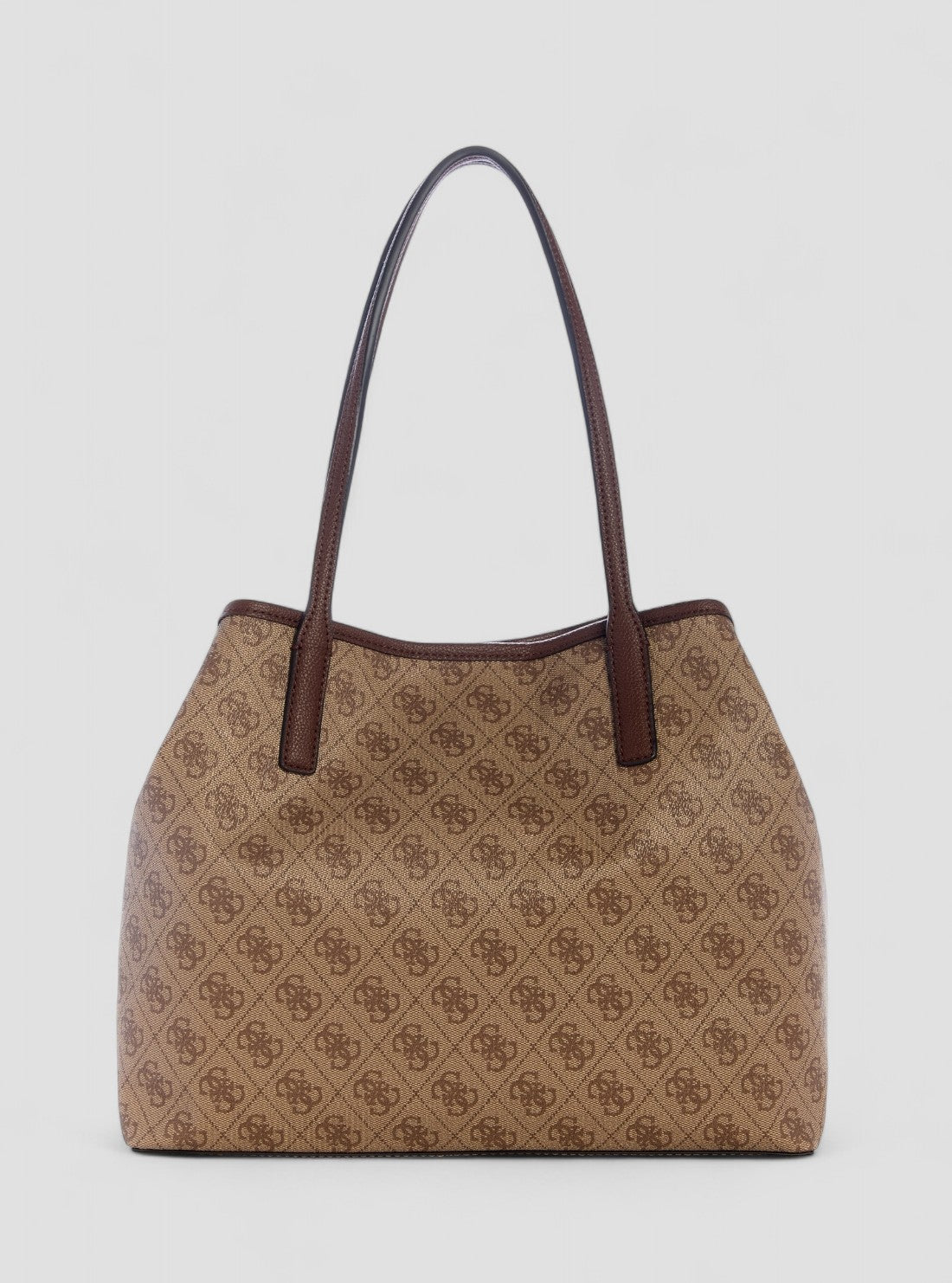 GUESS Womens Brown Logo Victtoria 2-in-1 Tote Bag ESG951428 Back View