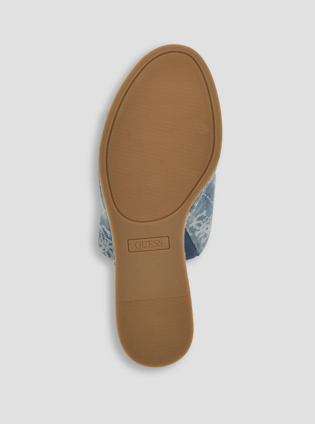 GUESS Footwear Medium Blue Evenza Platform Sandals EVENZA2 Bottom View