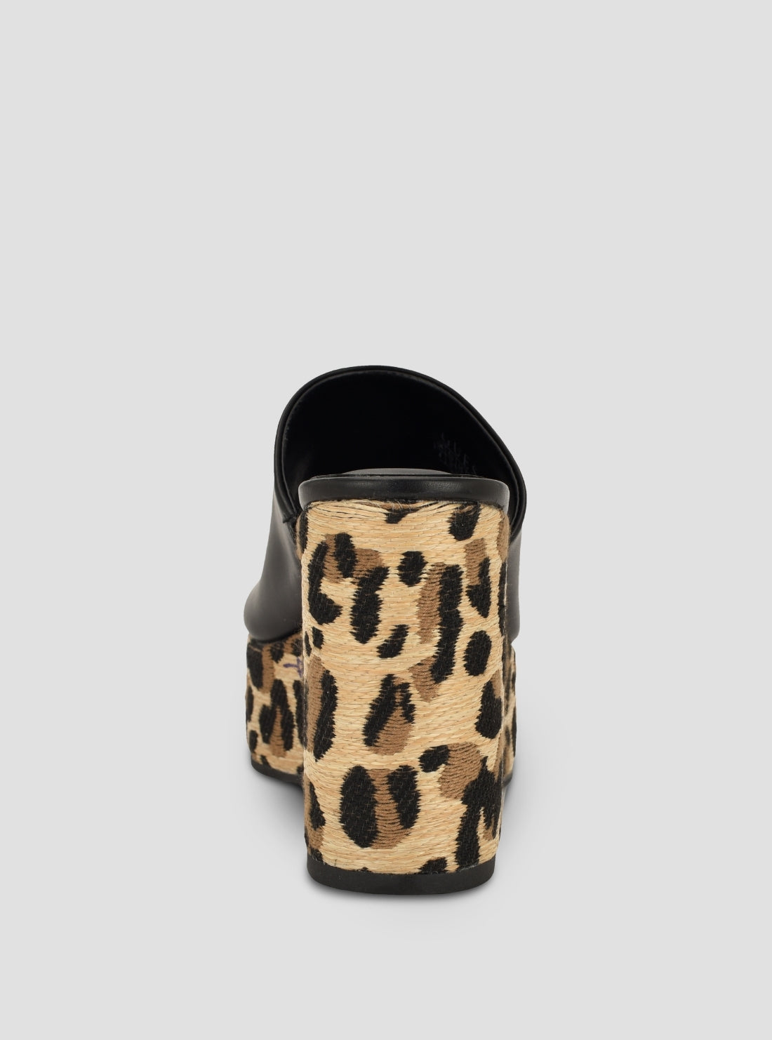 GUESS Footwear Black Multi Evenza Platform Sandals EVENZA3 Back View