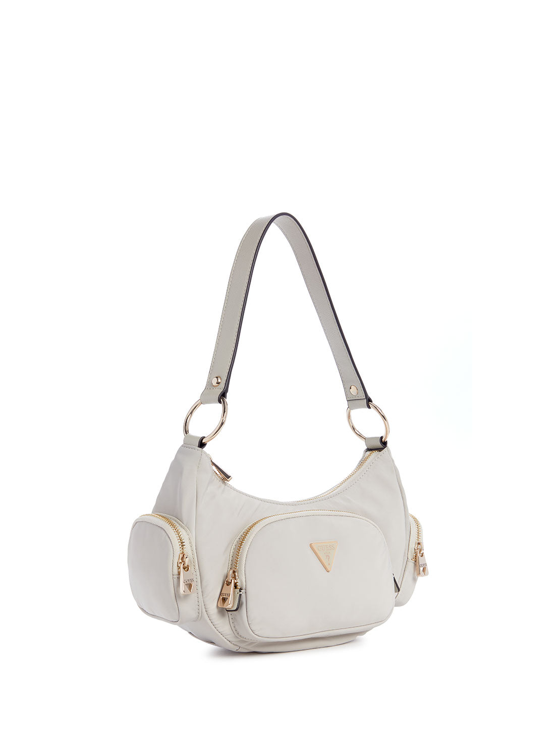 Eco White Gemma Shoulder Bag side view
