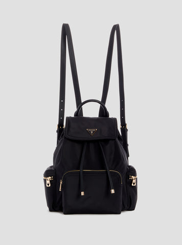 GUESS Womens Eco Black Gemma Backpack EYG839532 Front View