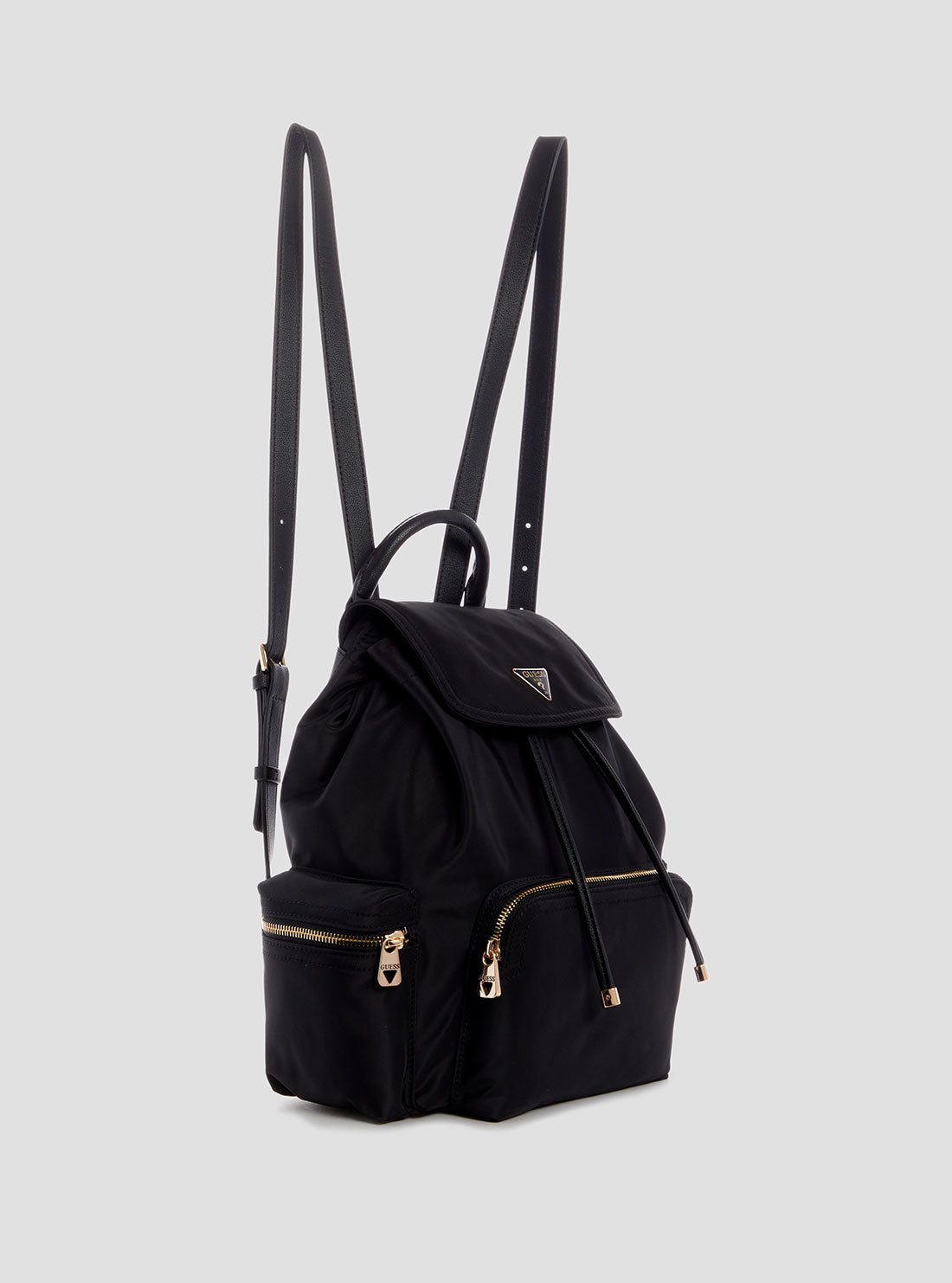 GUESS Womens Eco Black Gemma Backpack EYG839532 Side View
