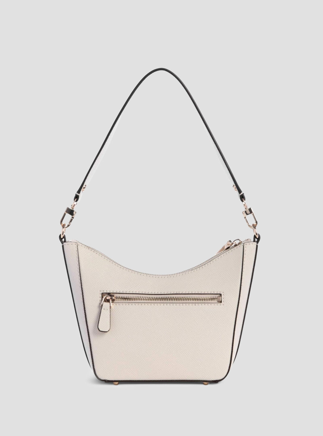 GUESS Women's White Eco Gloriana Top Zip Shoulder Bag EZG951218 Back View