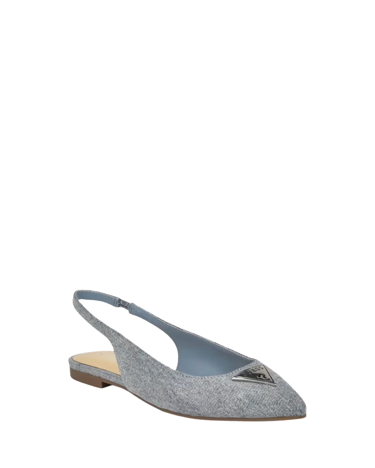 Light Blue Denim Ezras2 Slingback Flats