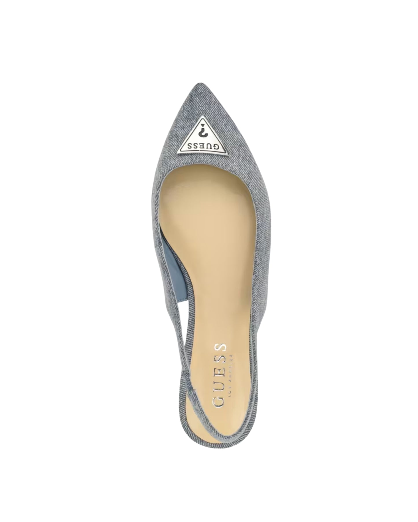 Light Blue Denim Ezras2 Slingback Flats