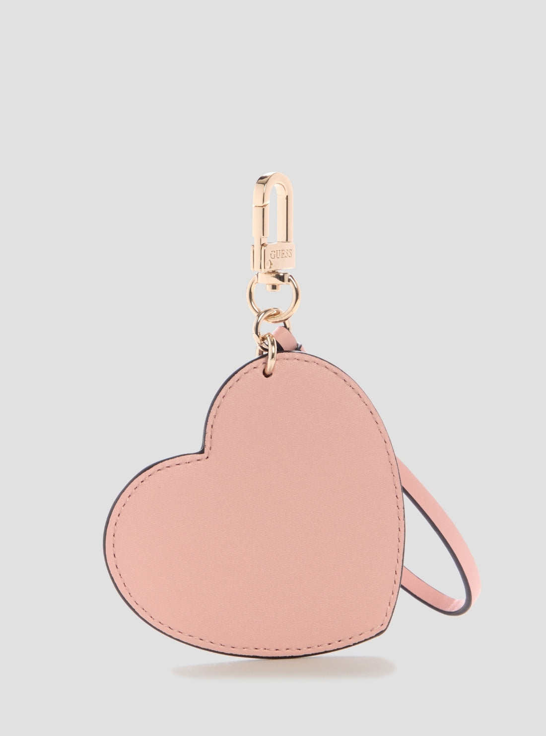 GUESS Womens Pink Lotus Heart Keychain F7460106 Back View