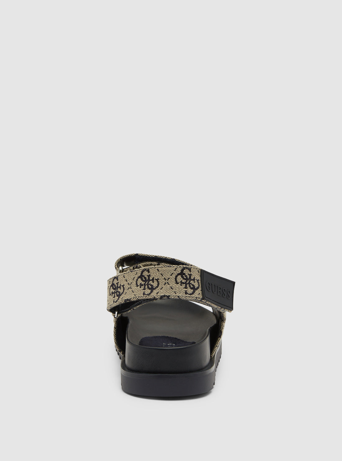 GUESS Womens Dark Blue Logo Fadey Flat Sandals FADEY Back View