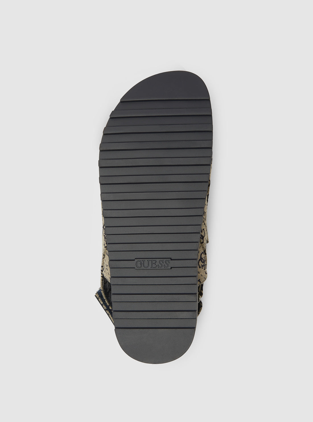 GUESS Womens Dark Blue Logo Fadey Flat Sandals FADEY Bottom View