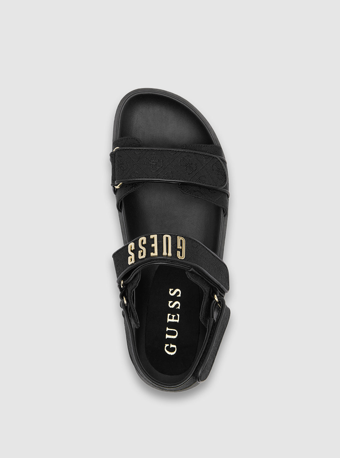 Black Fadison Strap Sandal