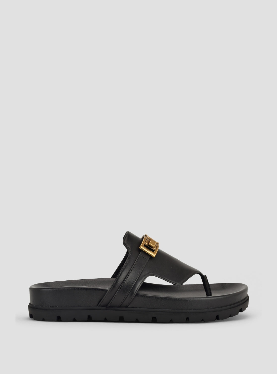 GUESS Footwear Black Farron Thong Sandals FARRON Side View2
