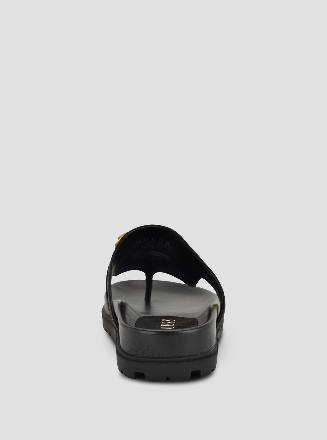 GUESS Footwear Black Farron Thong Sandals FARRON Back View