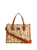 GUESS Floral Print Silvana Tote Bag front view