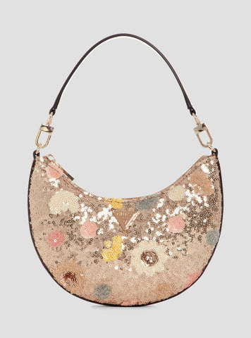 GUESS Womens Floral Multi Tasmin Mini Shoulder Bag FG993172 Front View