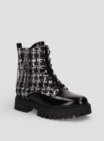 GUESS Womens Black Fiorelo2 Ankle Boots FIORELO2 Front View