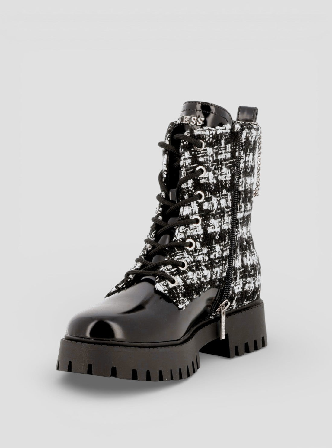 GUESS Womens Black Fiorelo2 Ankle Boots FIORELO2 Side View