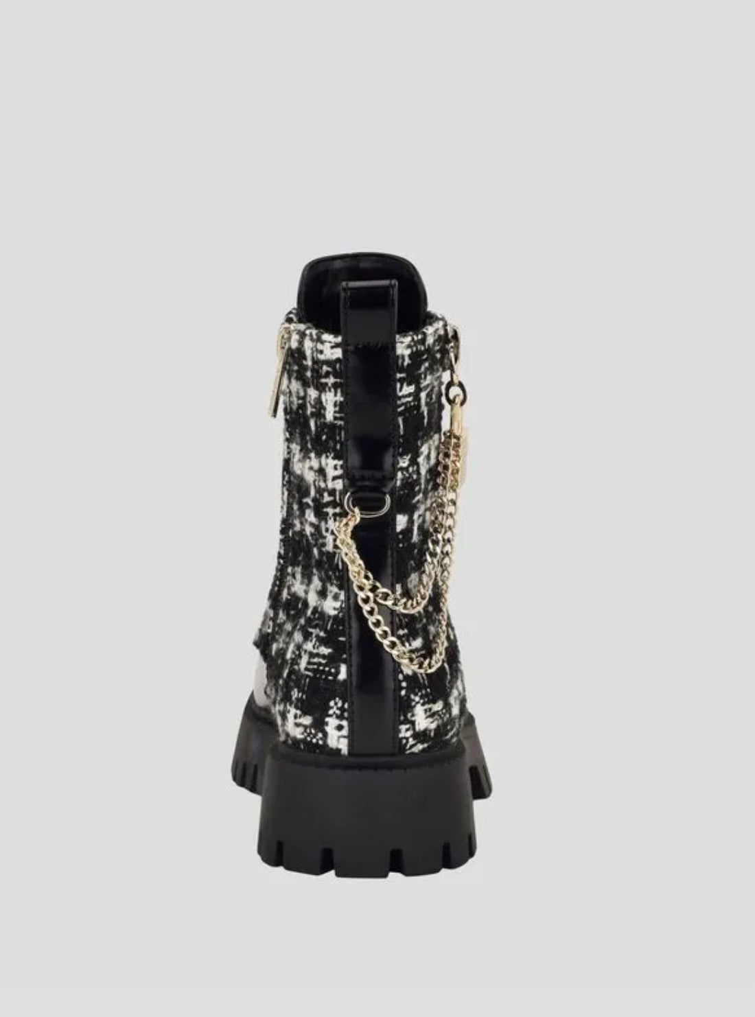 GUESS Womens Black Fiorelo2 Ankle Boots FIORELO2 Back View
