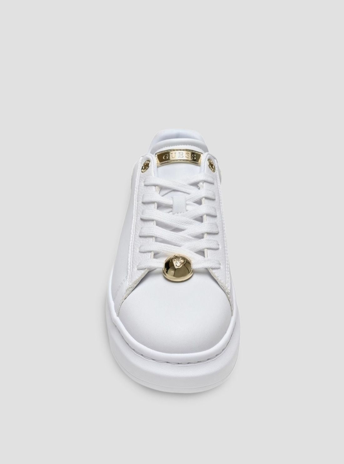 GUESS Womens White Fireup Sneakers FIREUP Front View