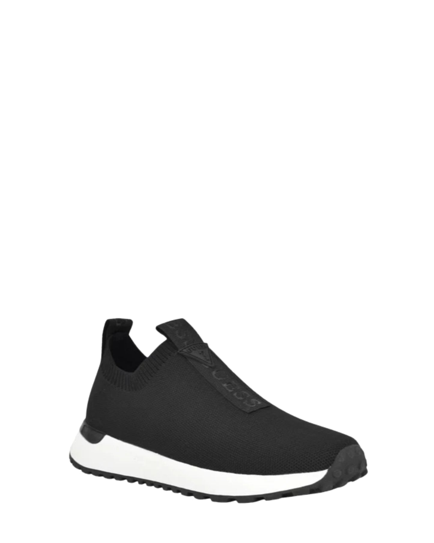 Black Flavia Knit Logo Sneakers