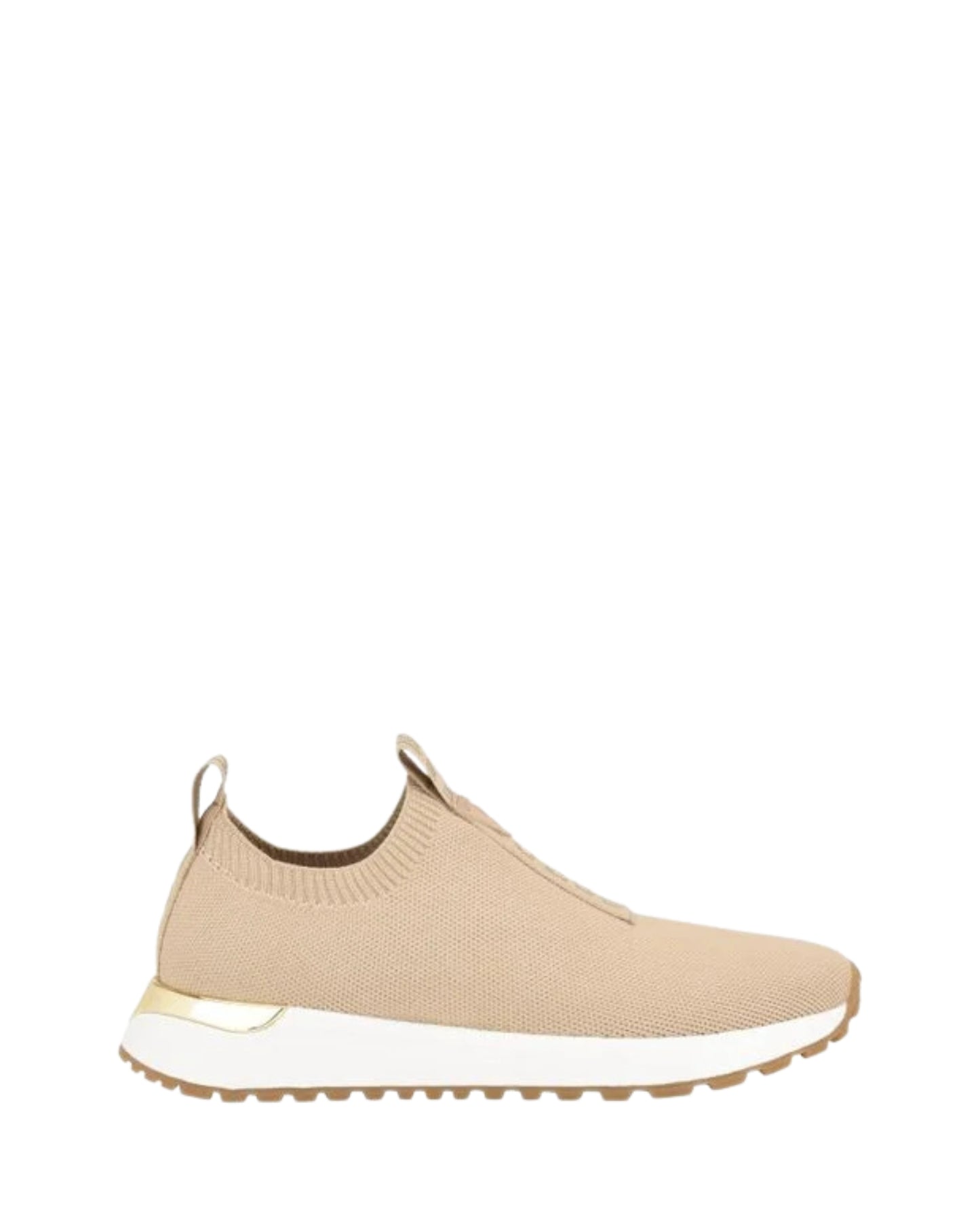 Beige Flavia Knit Logo Sneakers