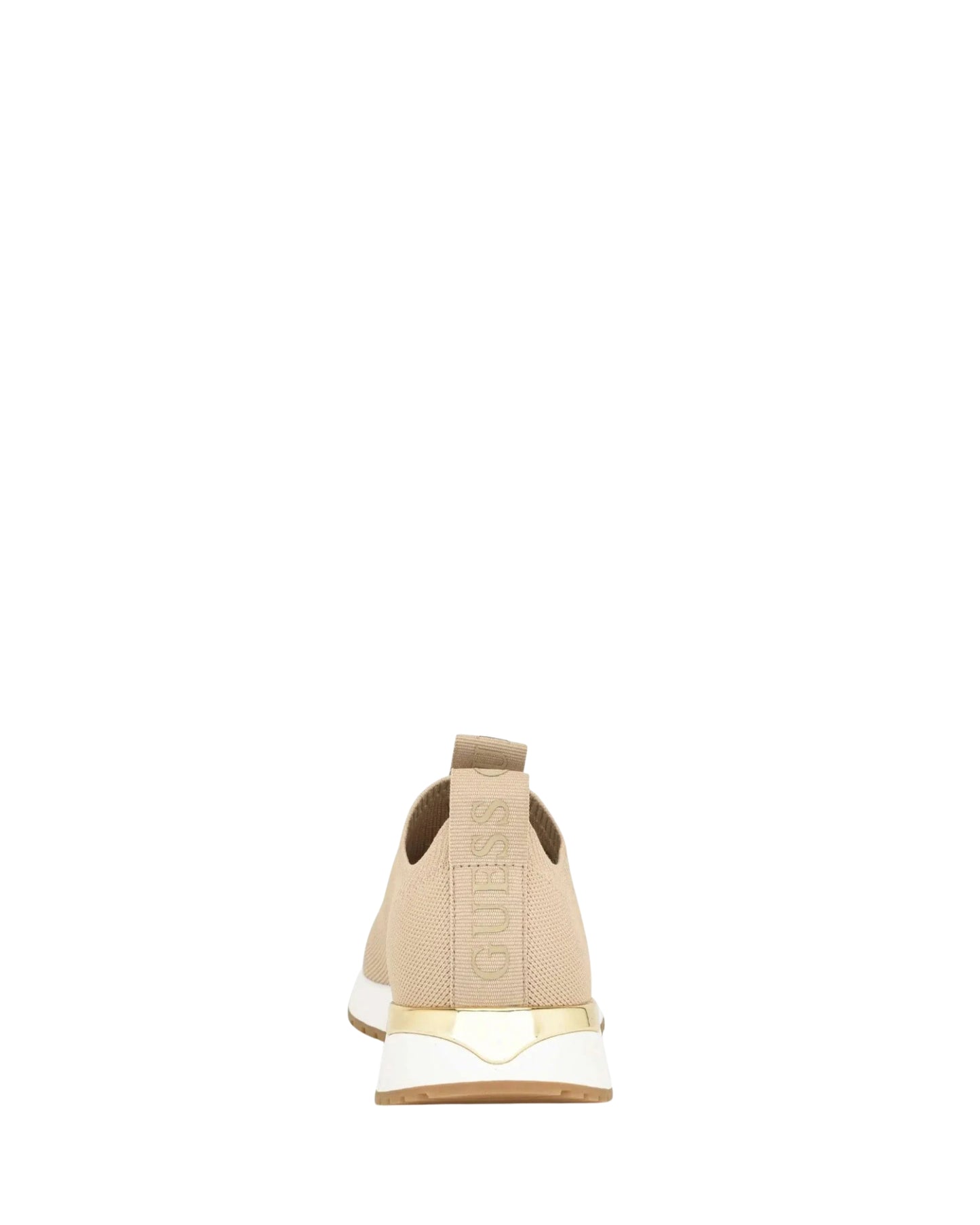 Beige Flavia Knit Logo Sneakers