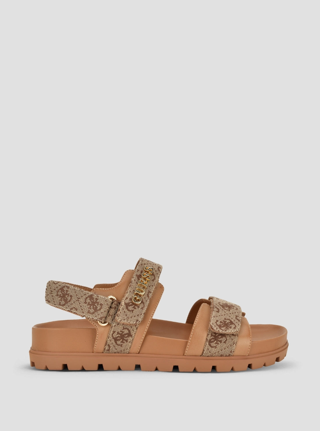 GUESS Footwear Medium Brown Logo Florizy2 Sandals FLORIZY2 Side View2