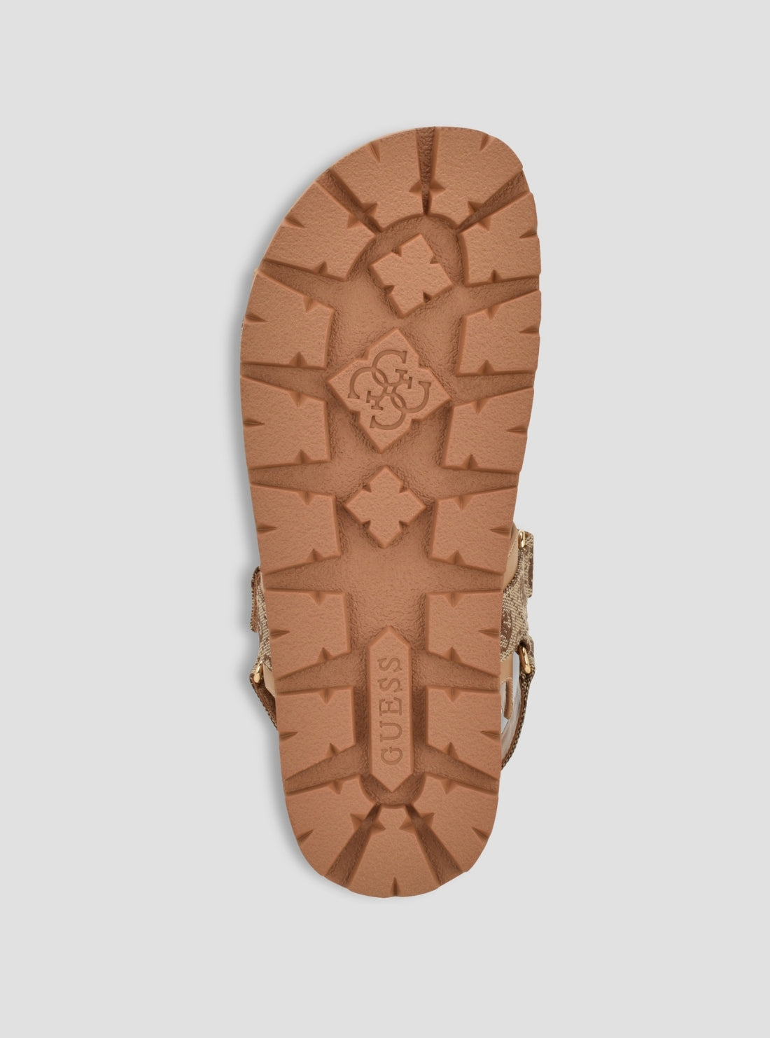 GUESS Footwear Medium Brown Logo Florizy2 Sandals FLORIZY2 Top View