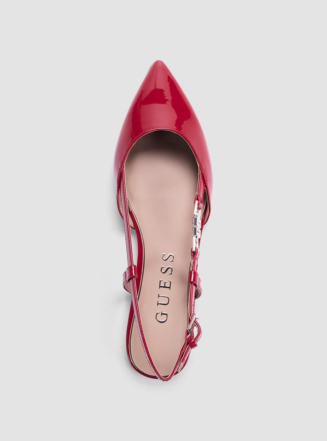 GUESS Footwear Red Franie Flats FRANIE2 Top View