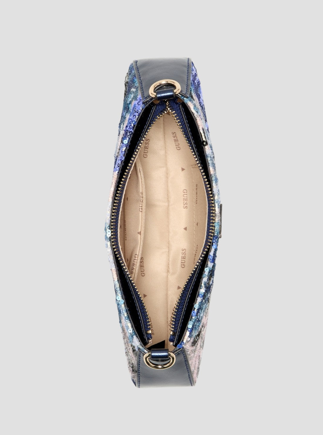 GUESS Womens Floral Multi Elsie Shoulder Bag FS965017 Inside View