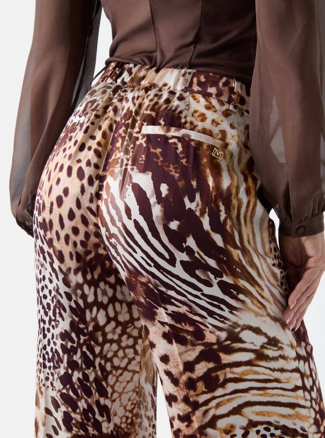 Marciano Multi Print Giselle Straight Pant G6GB09W1875 Detail View