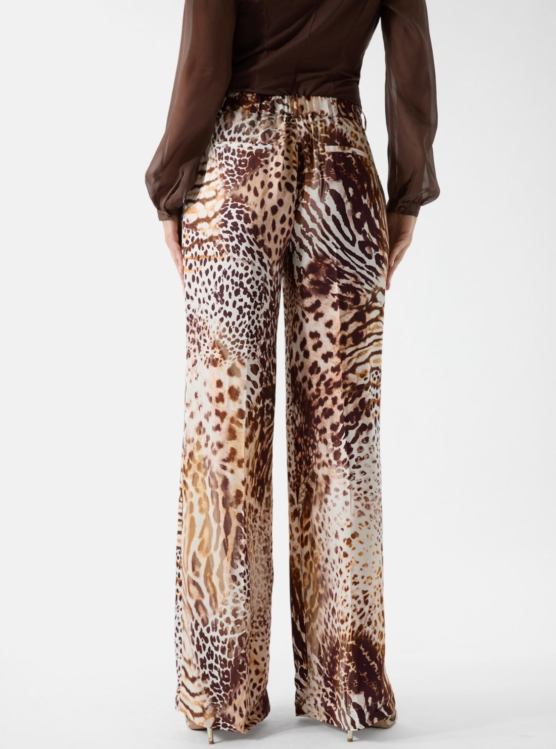Marciano Multi Print Giselle Straight Pant G6GB09W1875 Back View