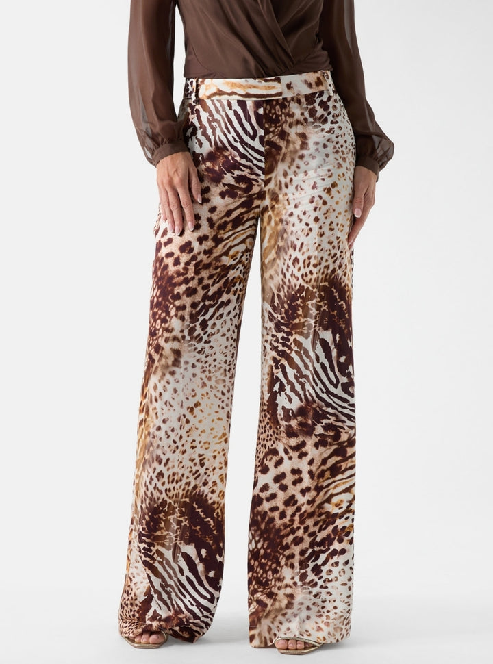 Marciano Multi Print Giselle Straight Pant G6GB09W1875 Front View