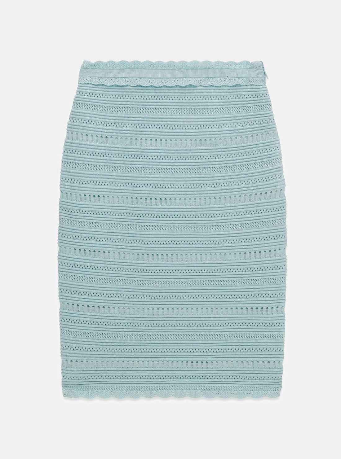 GUESS Womens Eco Cloudy Blue Marciano Carol Sweater Skirt G6GD13Z0639 Flatlay