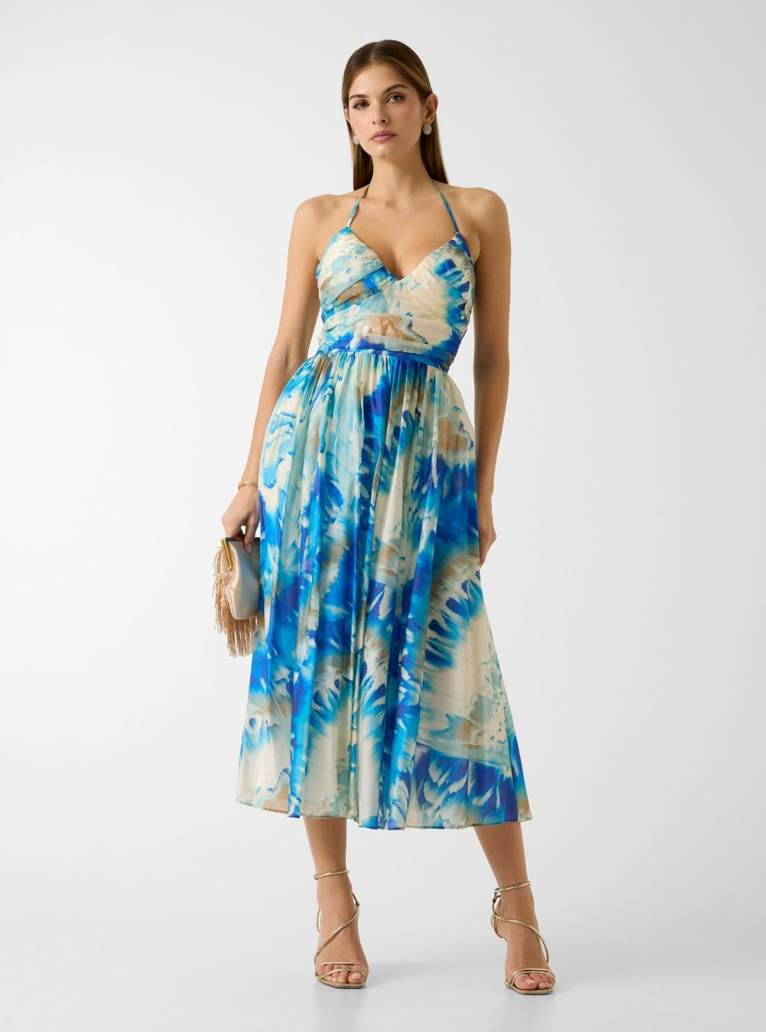 Eco Blue Marciano Kat Midi Dress
