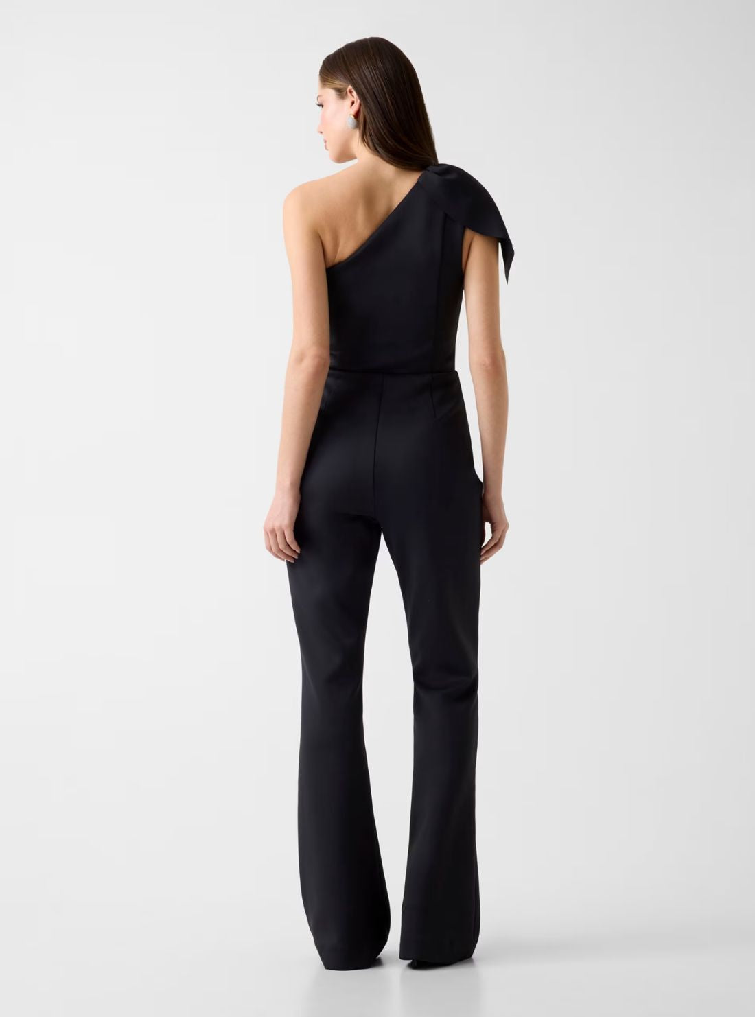 Marciano Black Andrea One-Shoulder Jumpsuit G6GK68K3585 Back View