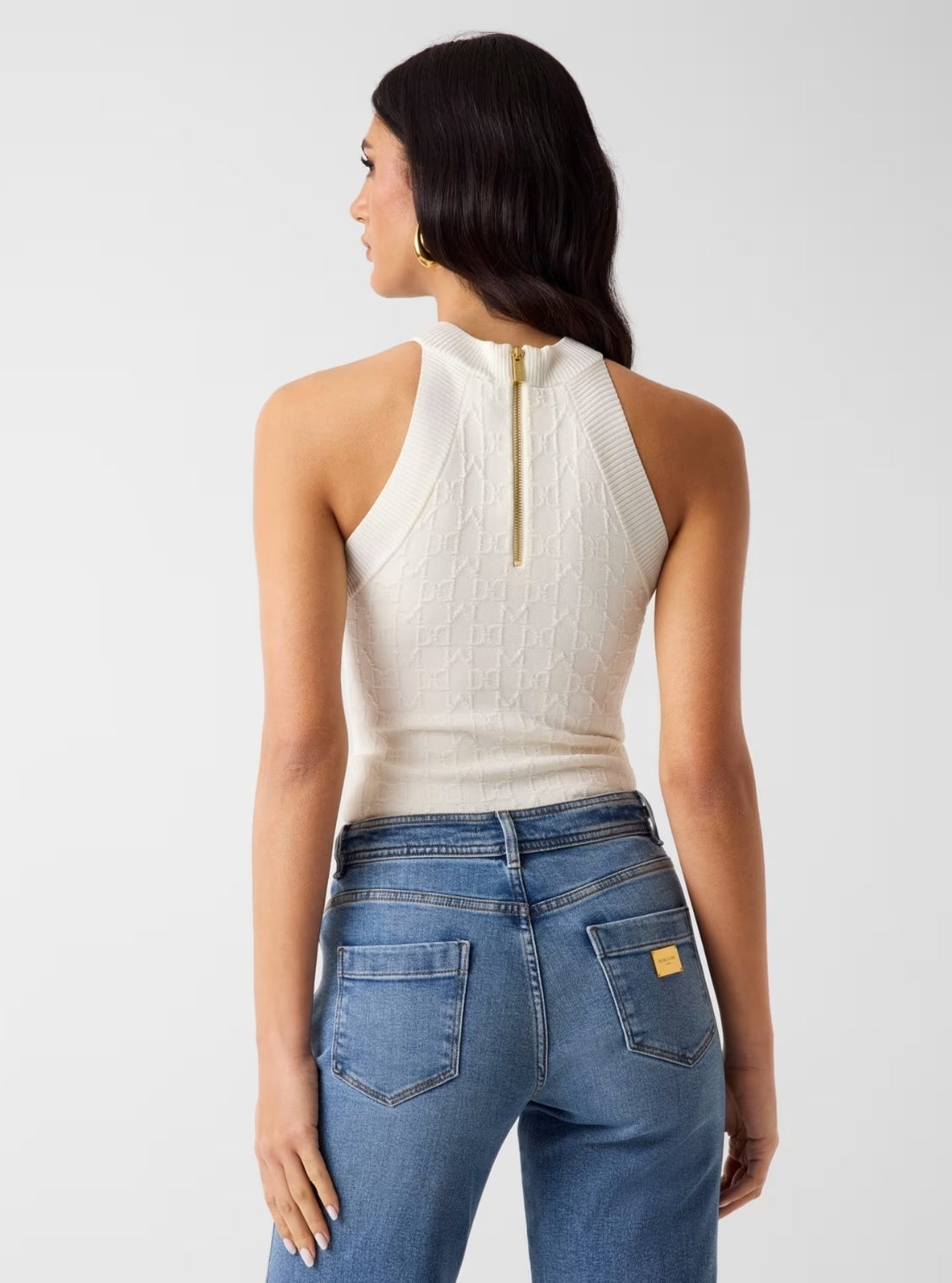 Marciano White Kianna Sweater Top G6GR25Z0766 Back View