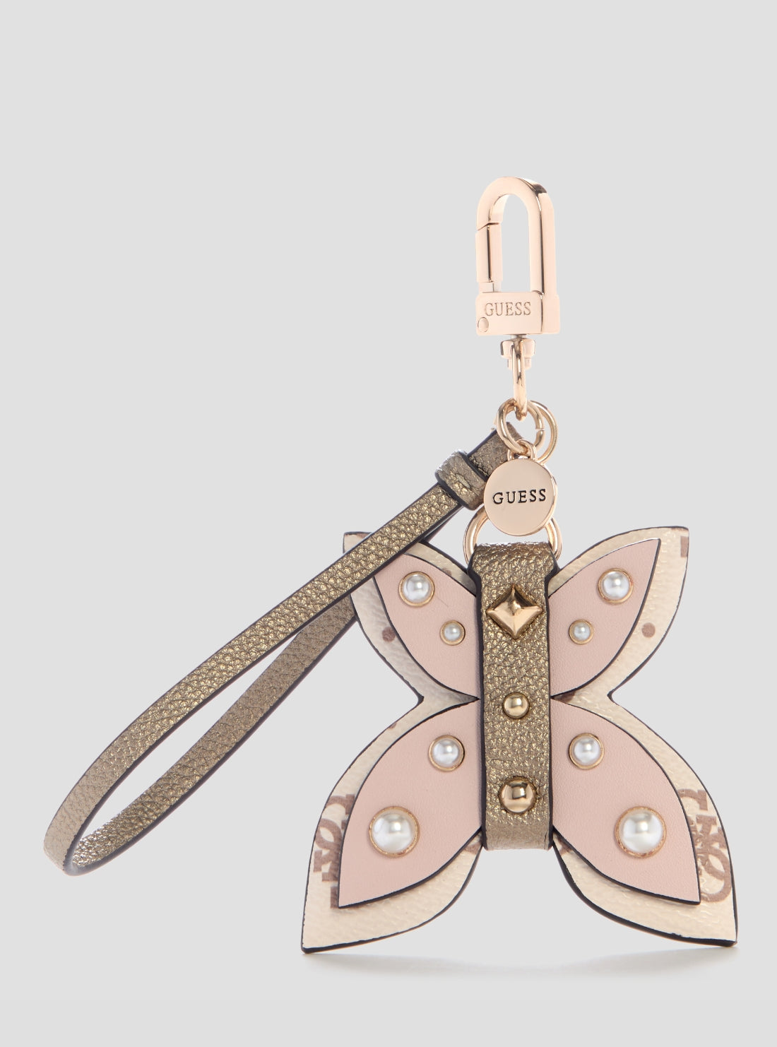 GUESS Accessories Vanilla Logo Butterfly Animal Charm G9893103 Front View