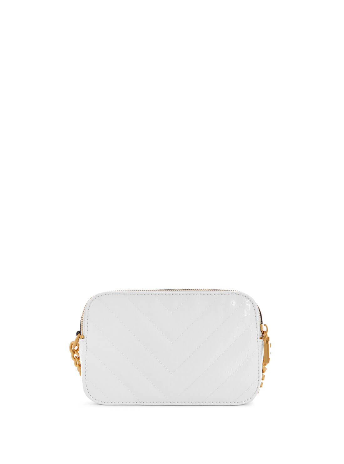 Women's White Jania Logo Crossbody Bag back view