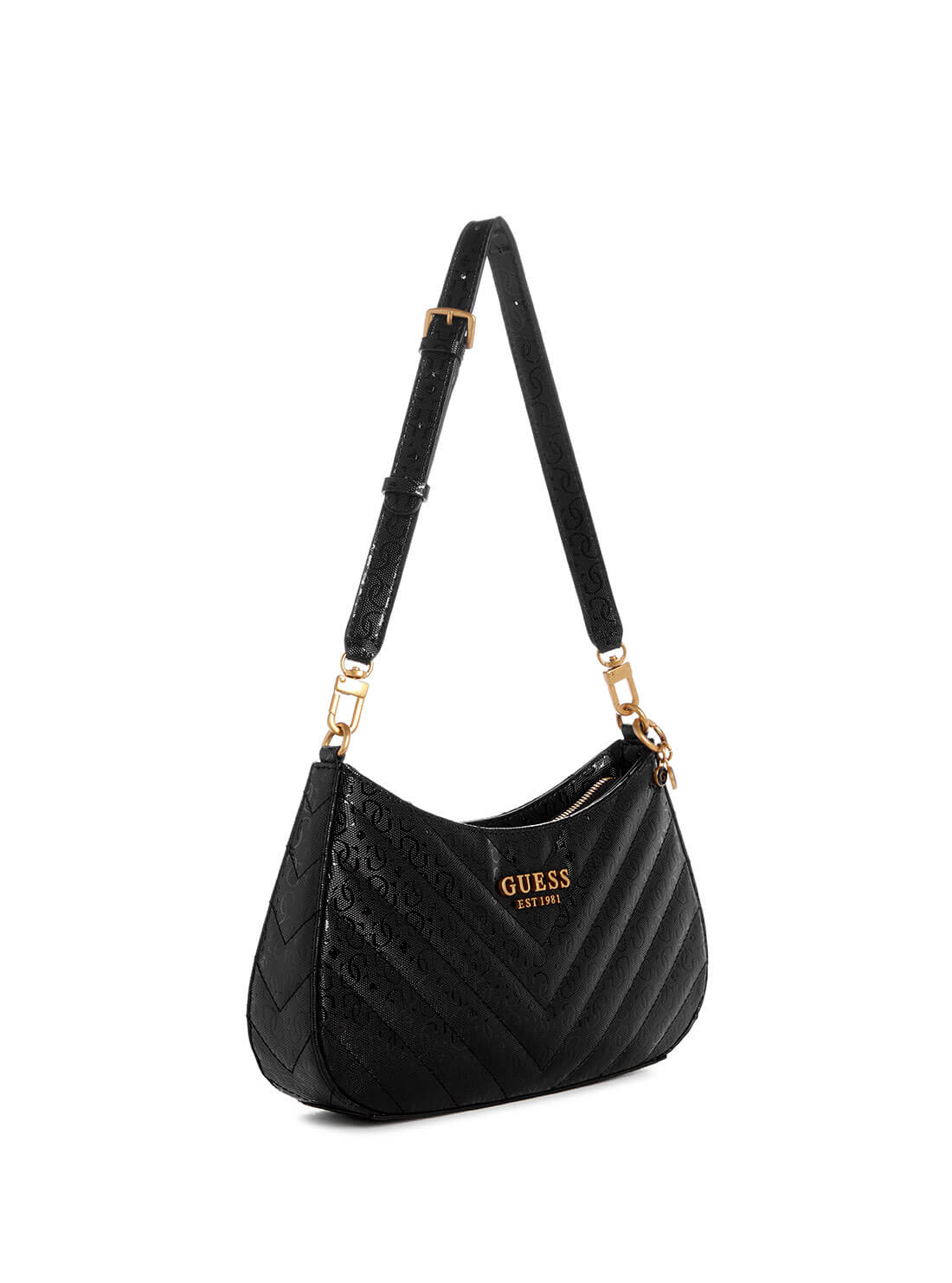 Guess black handbag best sale