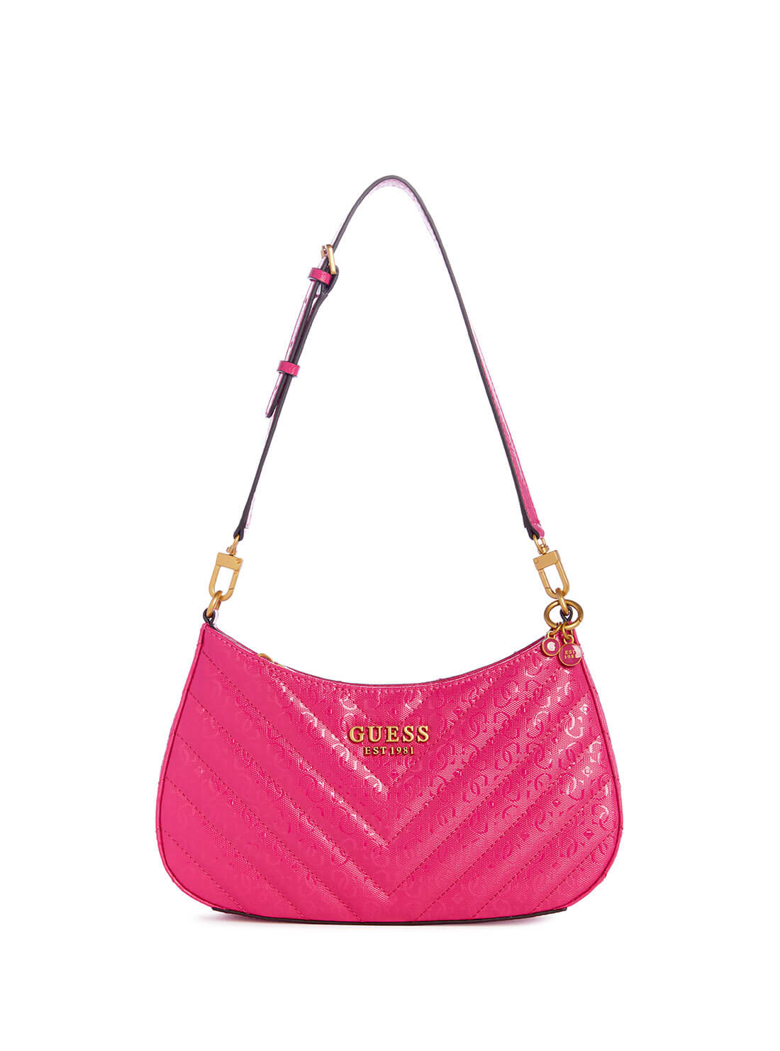 Guess Purses Handbags Pink Fuchsia Guess Hot Pink Bag Guess Katey