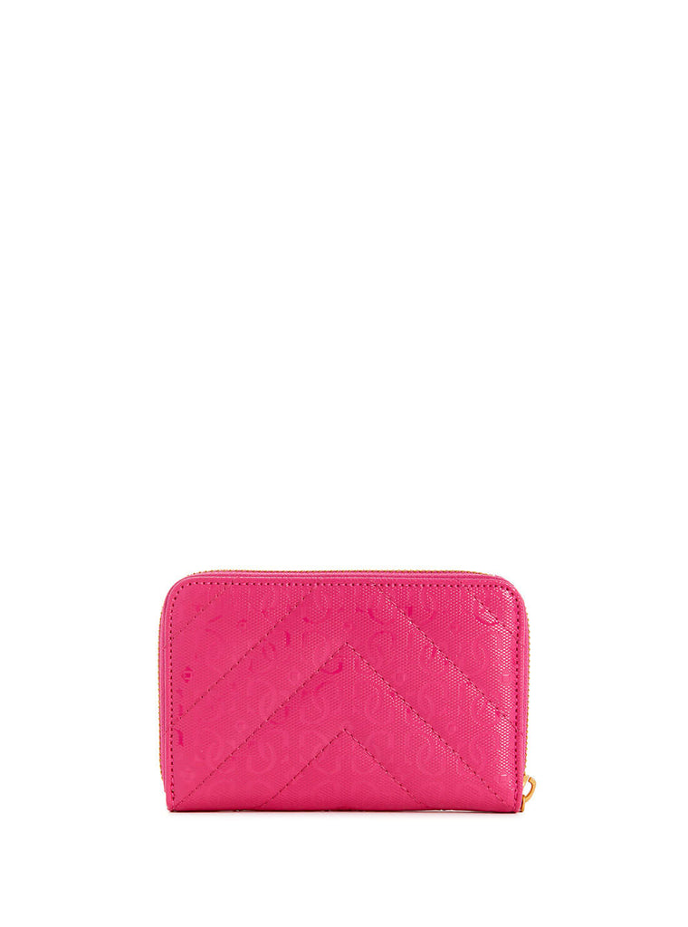 Fuchsia Pink Jania Logo Medium Wallet - GUESS Handbags