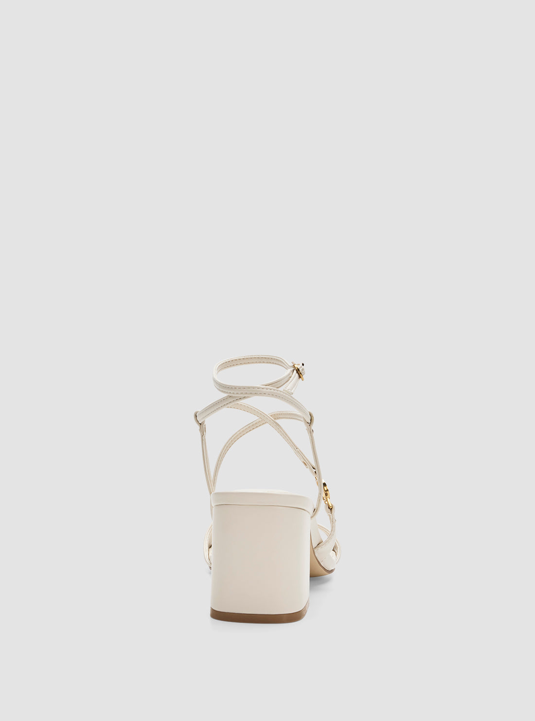 GUESS Womens White Galeon Sandals GALEON Back View