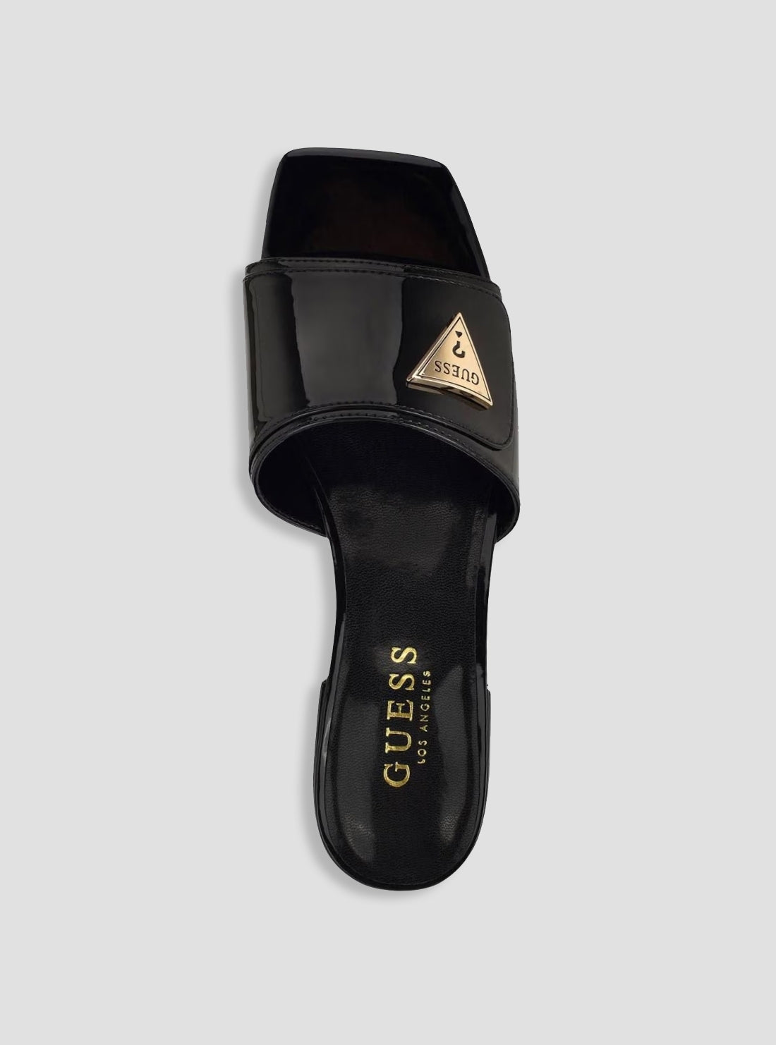 GUESS Womens Black Galynn Slide Sandals GALYNN Top View